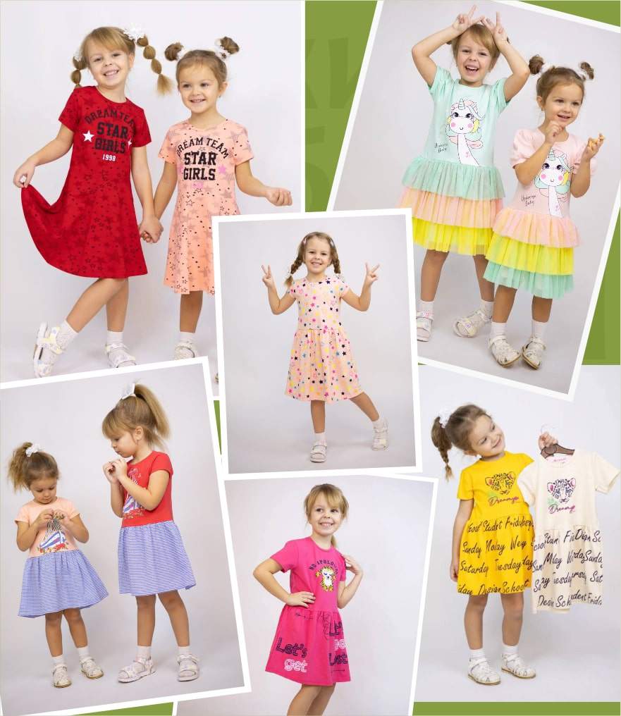 Большой выбор платьев для детского сада