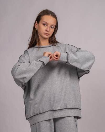 TMK 5000 Свитшот (цвет: Серый меланж 164 см)